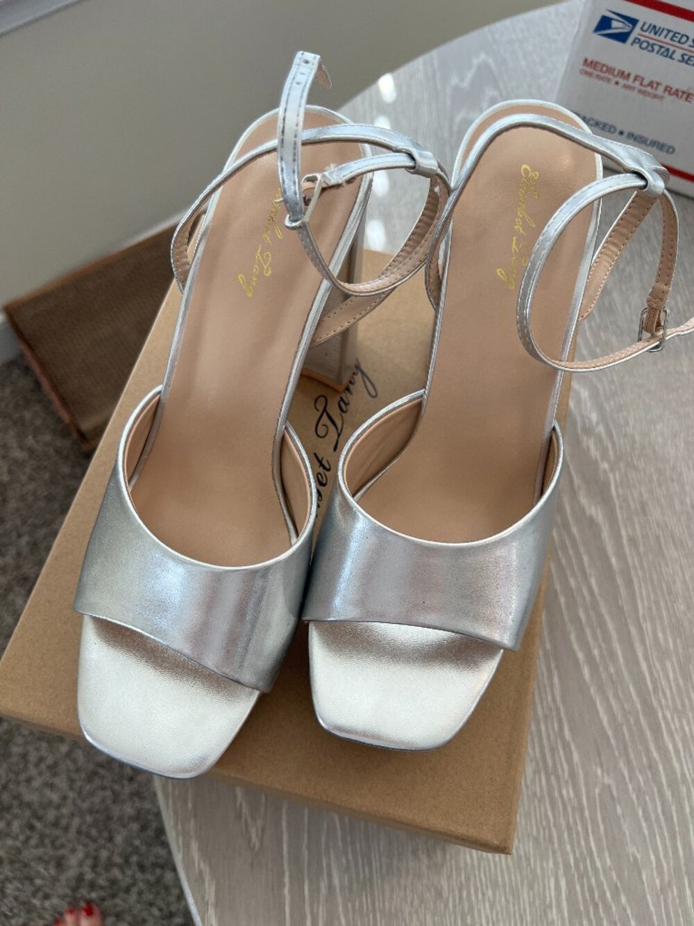 Silver Platform Heels